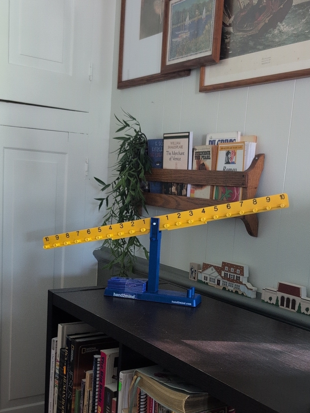Yellow and Blue Number Balance - Educational Home Office Tool